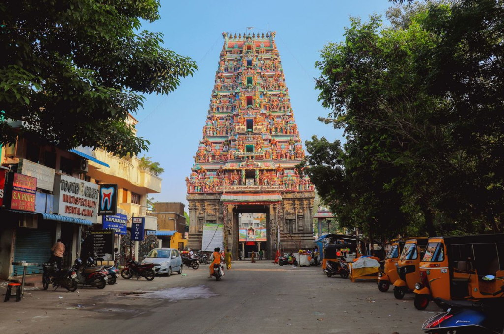  A Dravidian-style temple in Chennai.